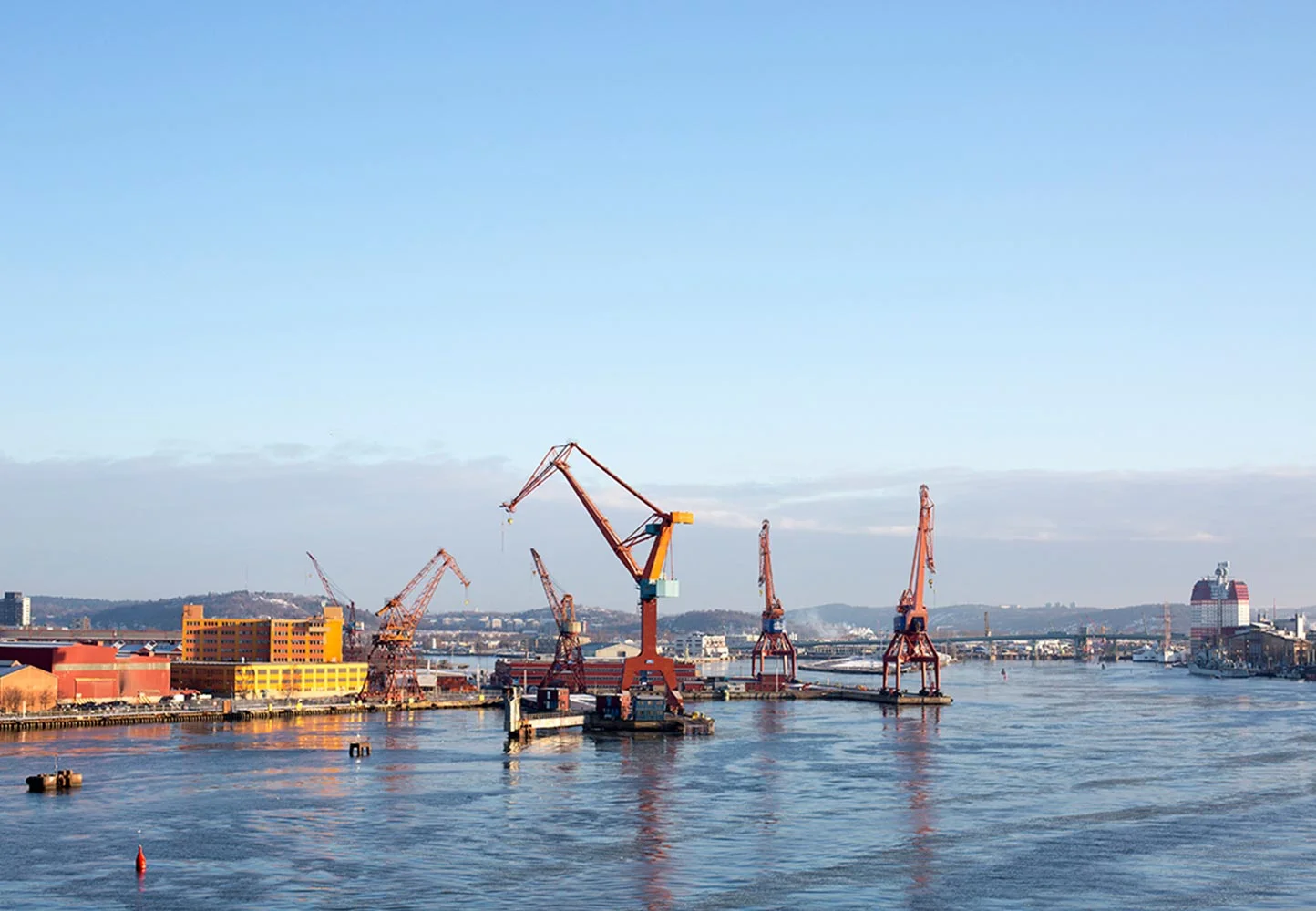 Cranes at Gothenburg harbour