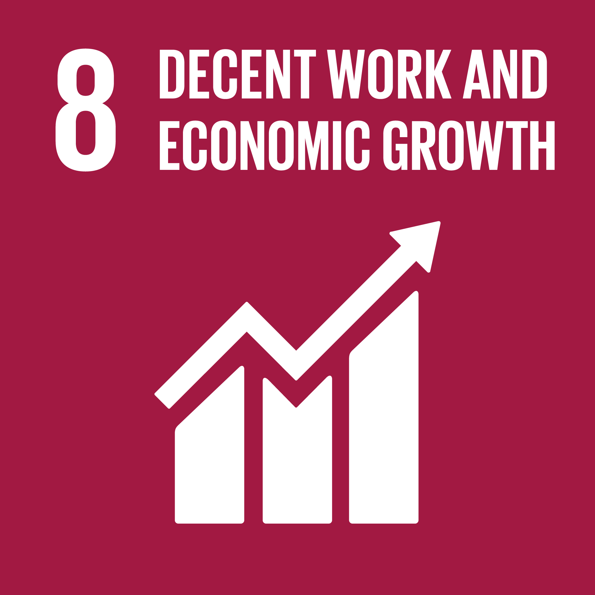 8. Decent work and economic growth