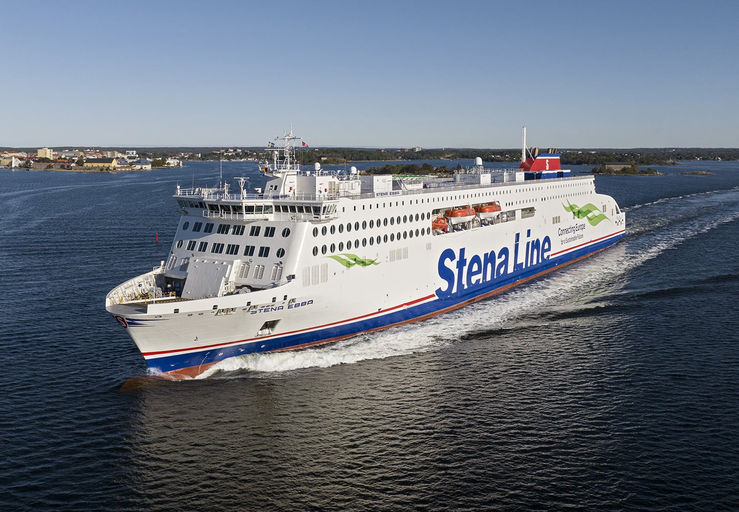 Stena Line ferry in the sea